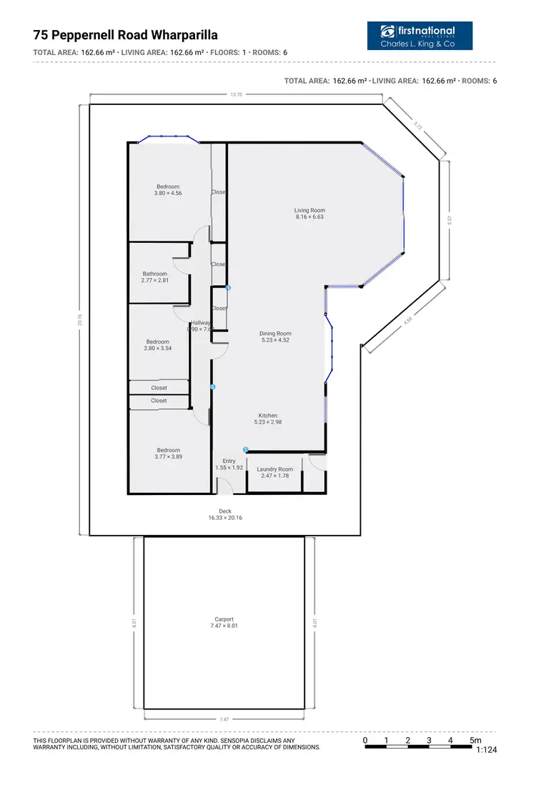 Floorplan of Homely house listing, 75 Peppernell Road, Echuca VIC 3564