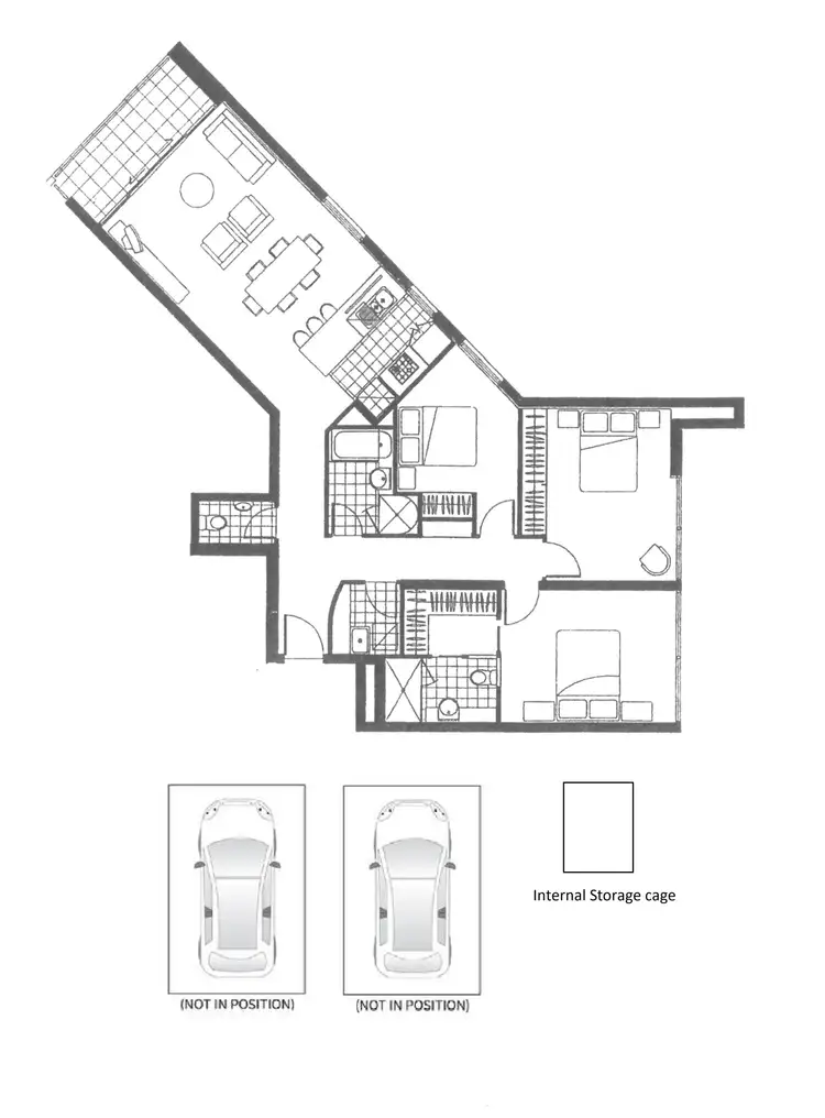 Floorplan of Homely apartment listing, 1806/20 Rakaia Way, Docklands VIC 3008