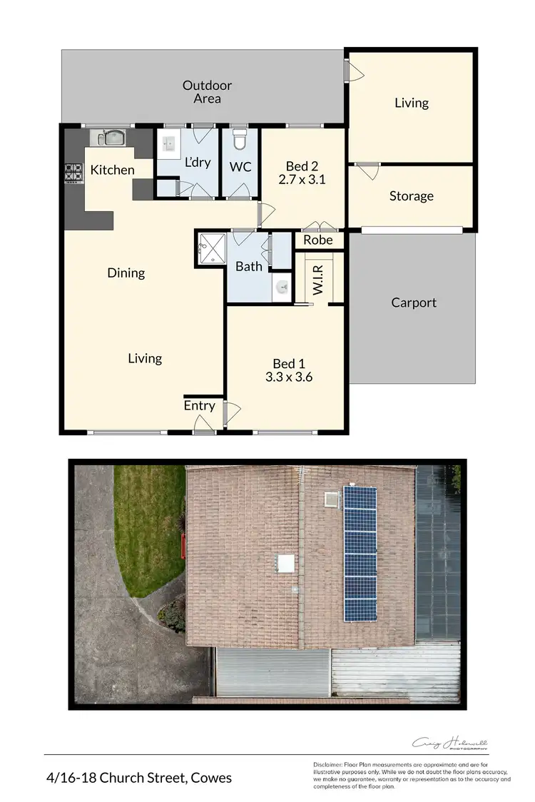 Floorplan of Homely unit listing, 4/16-18 Church Street, Cowes VIC 3922