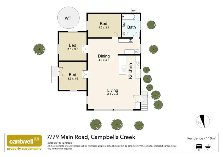 Floorplan of Homely house listing, 7/79 Main Road, Campbells Creek VIC 3451