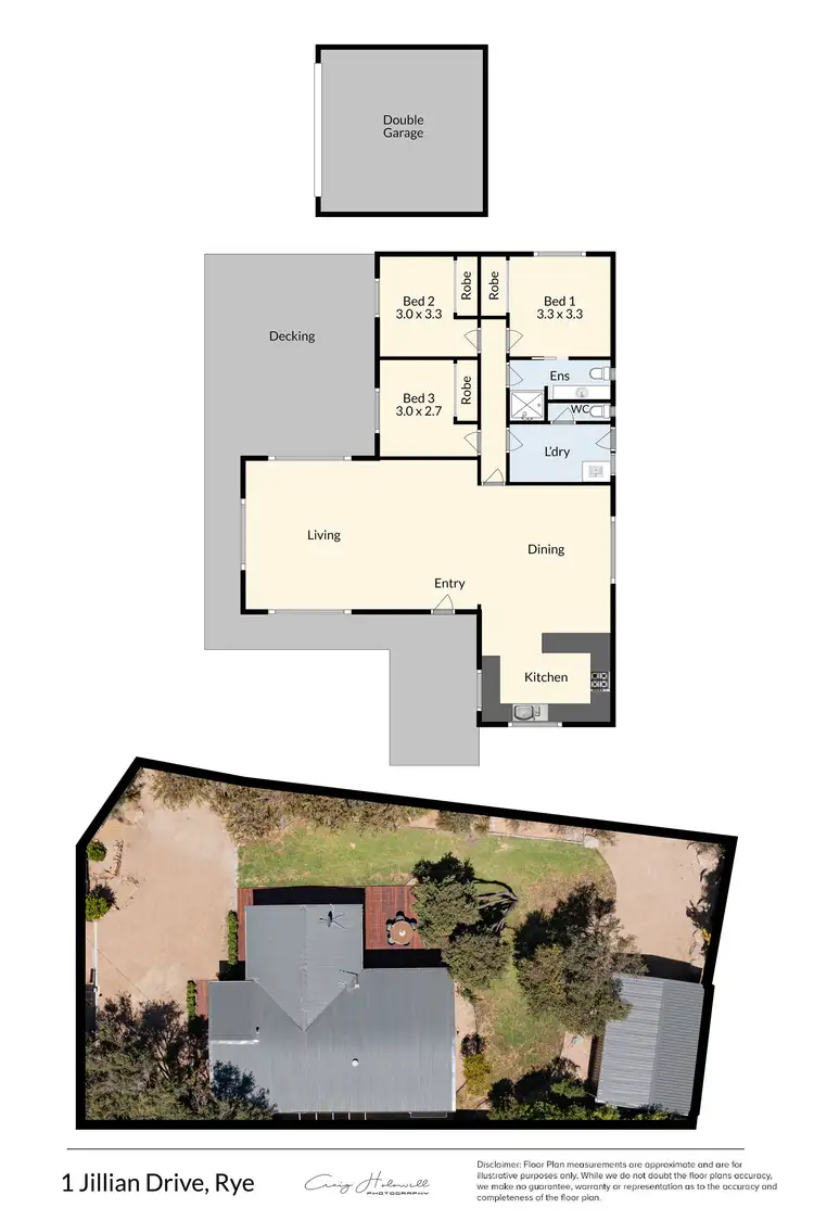 Floorplan of Homely house listing, 1 Jillian Drive, Rye VIC 3941