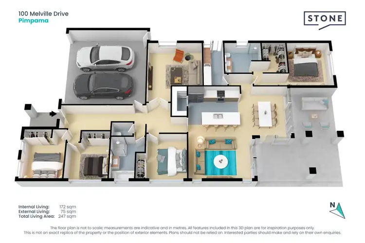 Floorplan of Homely house listing, 100 Melville Drive, Pimpama QLD 4209