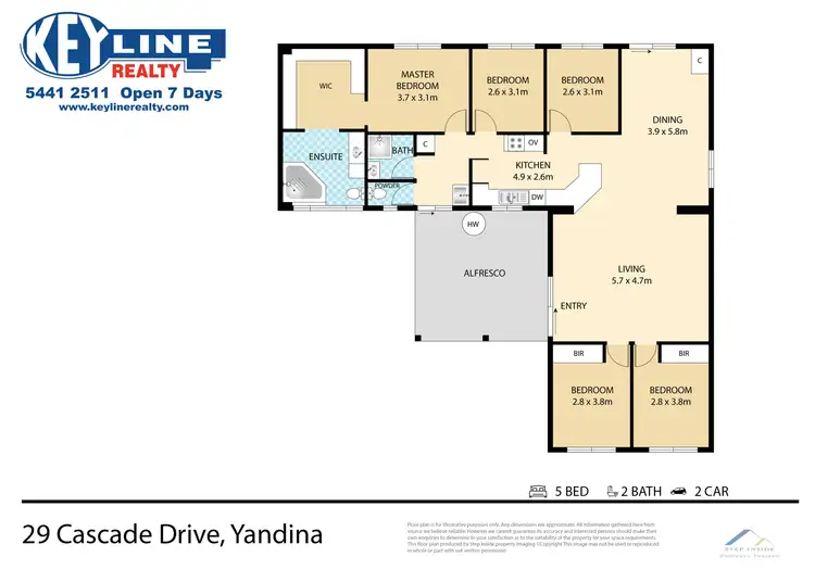 Floorplan of Homely house listing, 29 Cascade Drive, Yandina QLD 4561