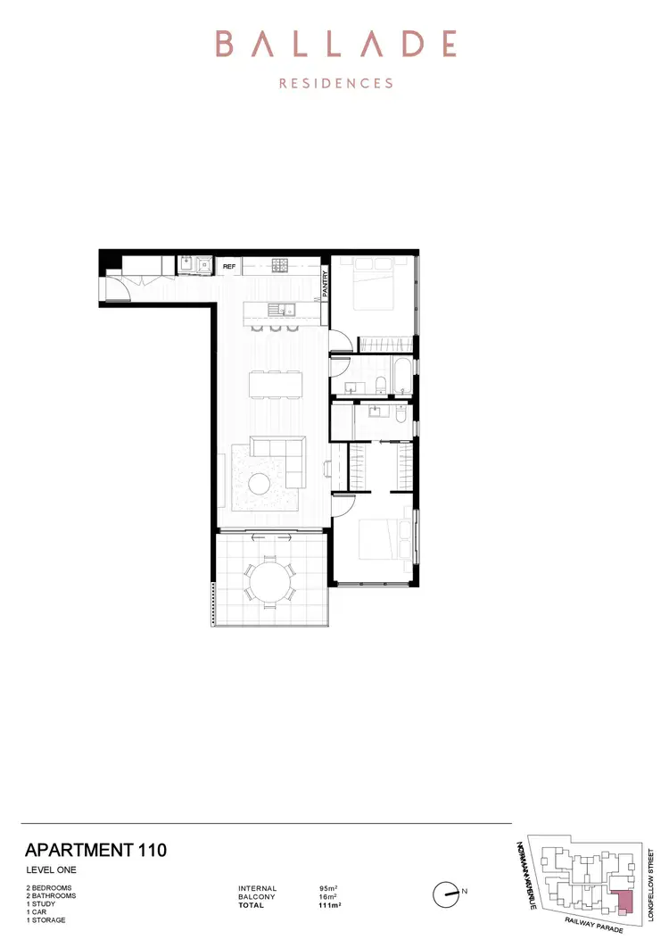Floorplan of Homely apartment listing, 110/208 Norman Avenue, Norman Park QLD 4170
