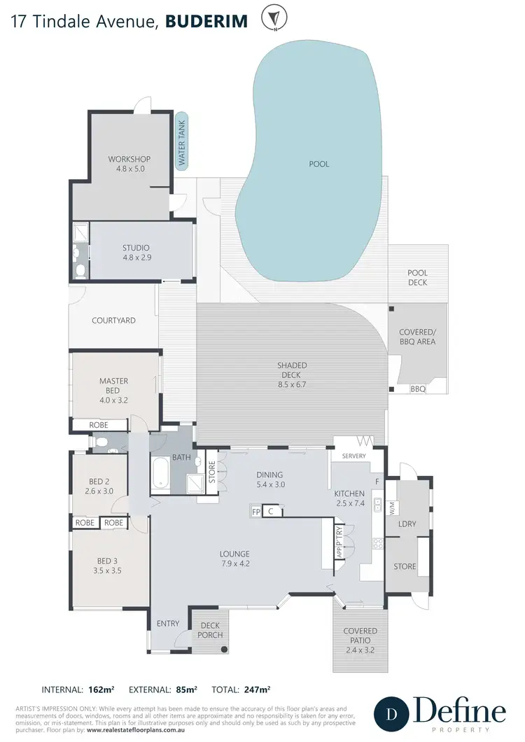 Floorplan of Homely house listing, 17 Tindale Avenue, Buderim QLD 4556