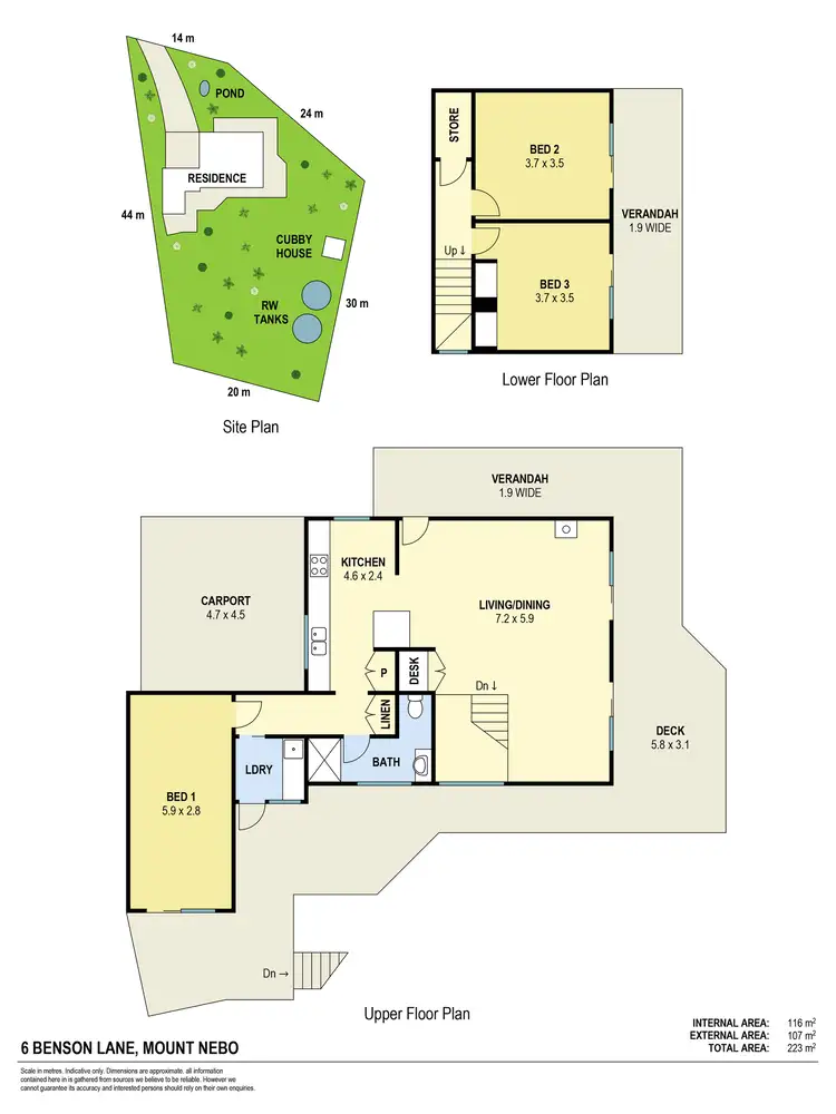 Floorplan of Homely house listing, 6 Benson Lane, Mount Nebo QLD 4520