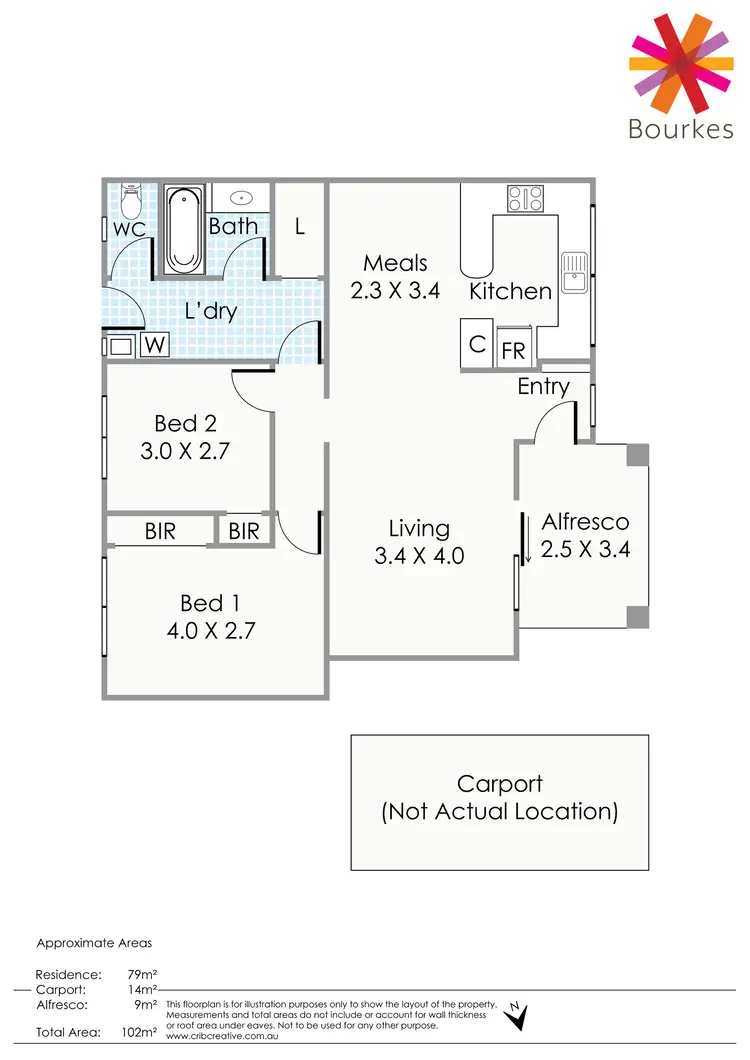 Floorplan of Homely unit listing, Address available on request