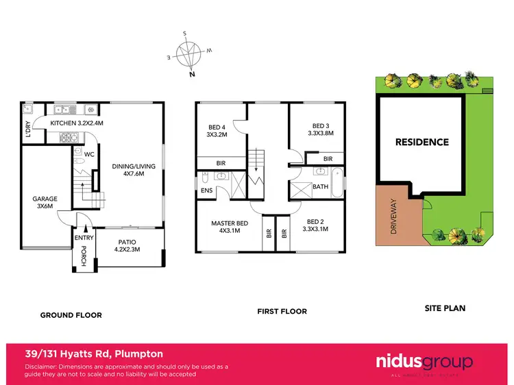 Floorplan of Homely townhouse listing, 39/131 Hyatts Road, Plumpton NSW 2761