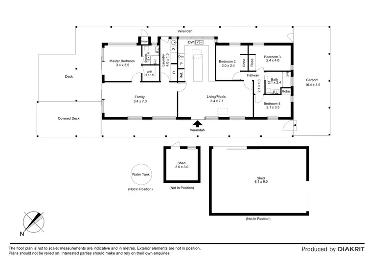 Floorplan of Homely house listing, 52 Pearce Street, Crib Point VIC 3919