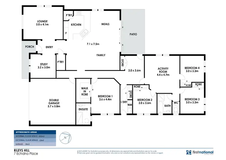 Floorplan of Homely house listing, 7 Echidna Place, Rileys Hill NSW 2472