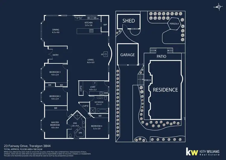 Floorplan of Homely house listing, 23 Fairway Drive, Traralgon VIC 3844