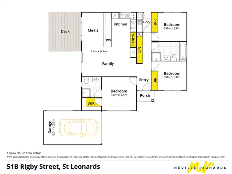 Floorplan of Homely unit listing, 51B Rigby Street, St Leonards VIC 3223