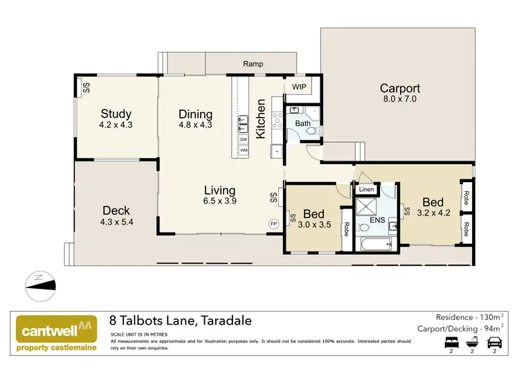 Floorplan of Homely house listing, 8 Talbots Lane, Taradale VIC 3447