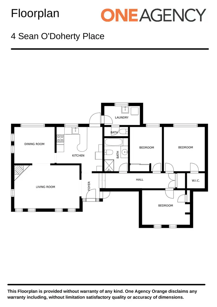Floorplan of Homely house listing, 4 Sean O'doherty Place, Orange NSW 2800