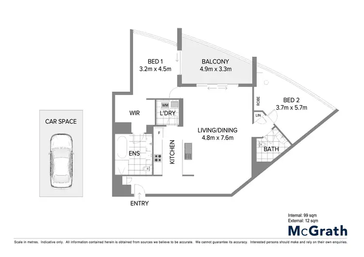 Floorplan of Homely unit listing, 1005/22 Surf Parade, Broadbeach QLD 4218