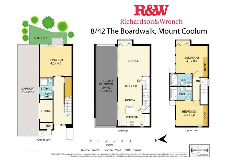 Floorplan of Homely unit listing, 8/42 Boardwalk Boulevard, Mount Coolum QLD 4573