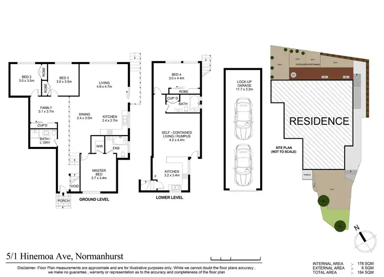 Floorplan of Homely townhouse listing, 5/1 Hinemoa Avenue, Normanhurst NSW 2076