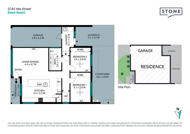 Floorplan of Homely villa listing, 3/40 Ida Street, Sans Souci NSW 2219