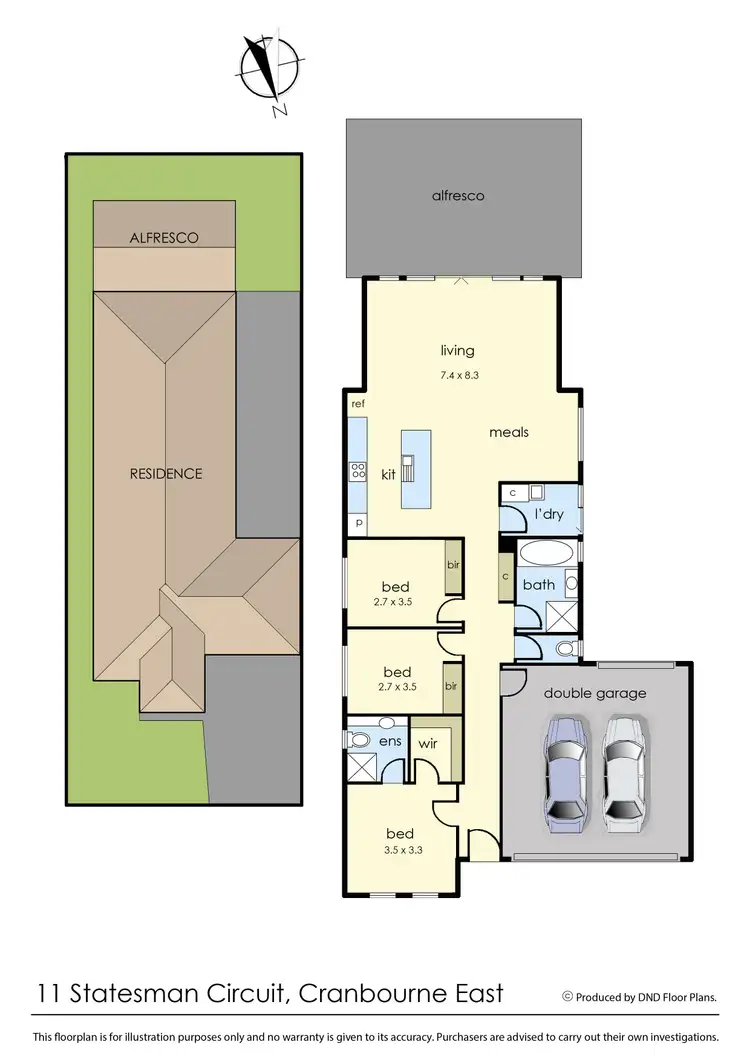Floorplan of Homely house listing, 11 Statesman Circuit, Cranbourne East VIC 3977