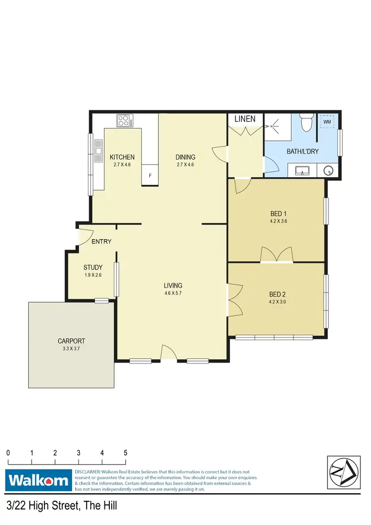 Floorplan of Homely apartment listing, 3/22 High Street, The Hill NSW 2300
