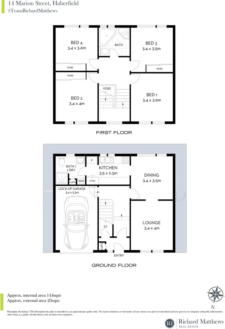 Floorplan of Homely house listing, 14 Marion Street, Haberfield NSW 2045