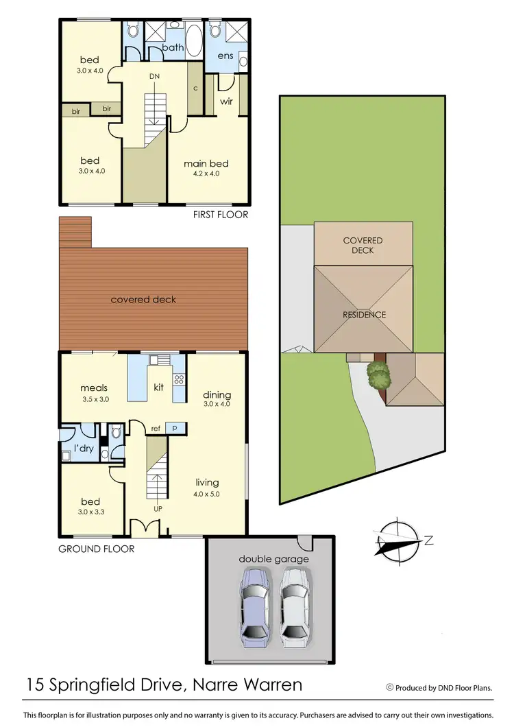 Floorplan of Homely house listing, 15 Springfield Drive, Narre Warren VIC 3805