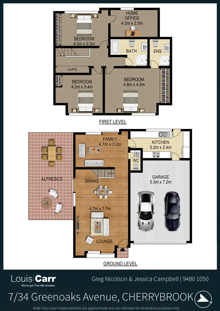 Floorplan of Homely townhouse listing, 7/30-34 Greenoaks Avenue, Cherrybrook NSW 2126