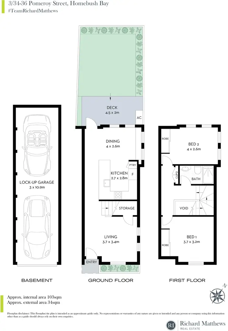 Floorplan of Homely apartment listing, 3/34-36 Pomeroy Street, Homebush NSW 2140