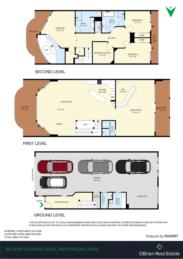 Floorplan of Homely house listing, 88 North Shore Drive, Patterson Lakes VIC 3197