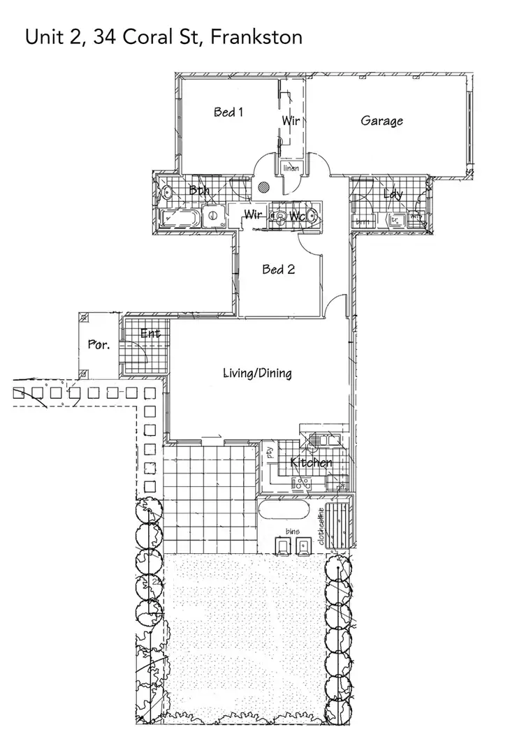 Floorplan of Homely house listing, 2/34 Coral Street, Frankston VIC 3199