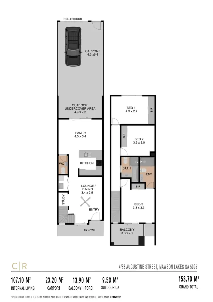 Floorplan of Homely house listing, 4/83 Augustine Street, Mawson Lakes SA 5095