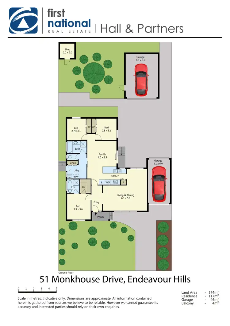 Floorplan of Homely house listing, 51 Monkhouse Drive, Endeavour Hills VIC 3802