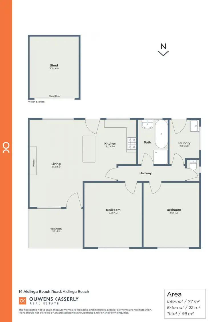 Floorplan of Homely house listing, 14 Aldinga Beach Road, Aldinga Beach SA 5173