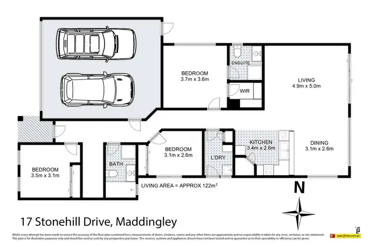 Floorplan of Homely house listing, 17 Stonehill Drive, Maddingley VIC 3340