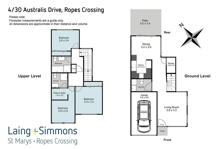 Floorplan of Homely unit listing, 4/30 Australis Drive, Ropes Crossing NSW 2760