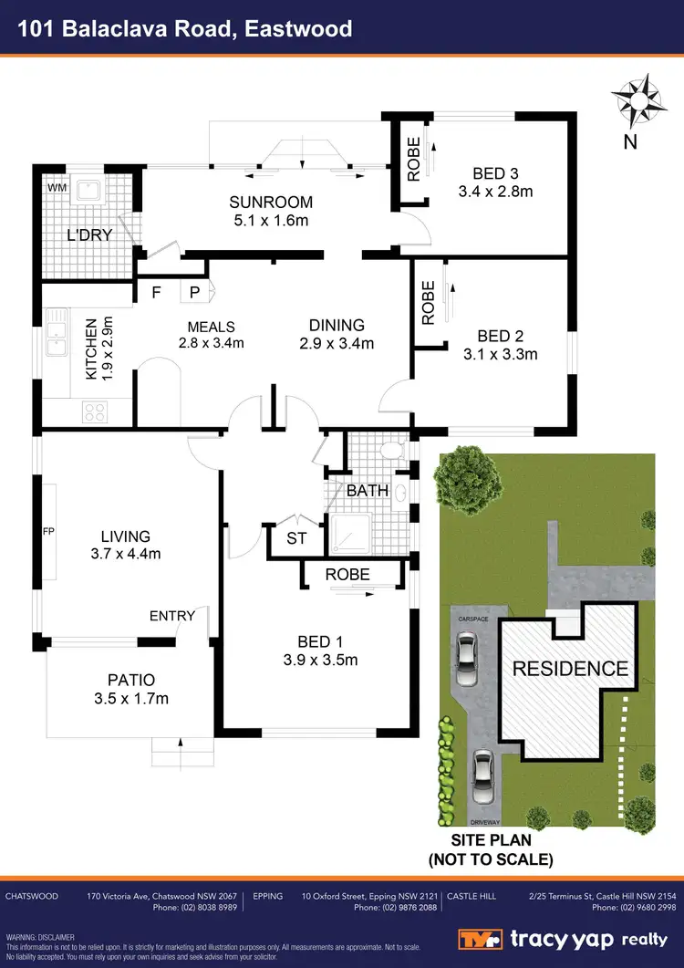 Floorplan of Homely house listing, 101 Balaclava Road, Eastwood NSW 2122