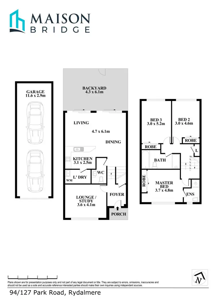 Floorplan of Homely townhouse listing, 94/127 Park Road, Rydalmere NSW 2116