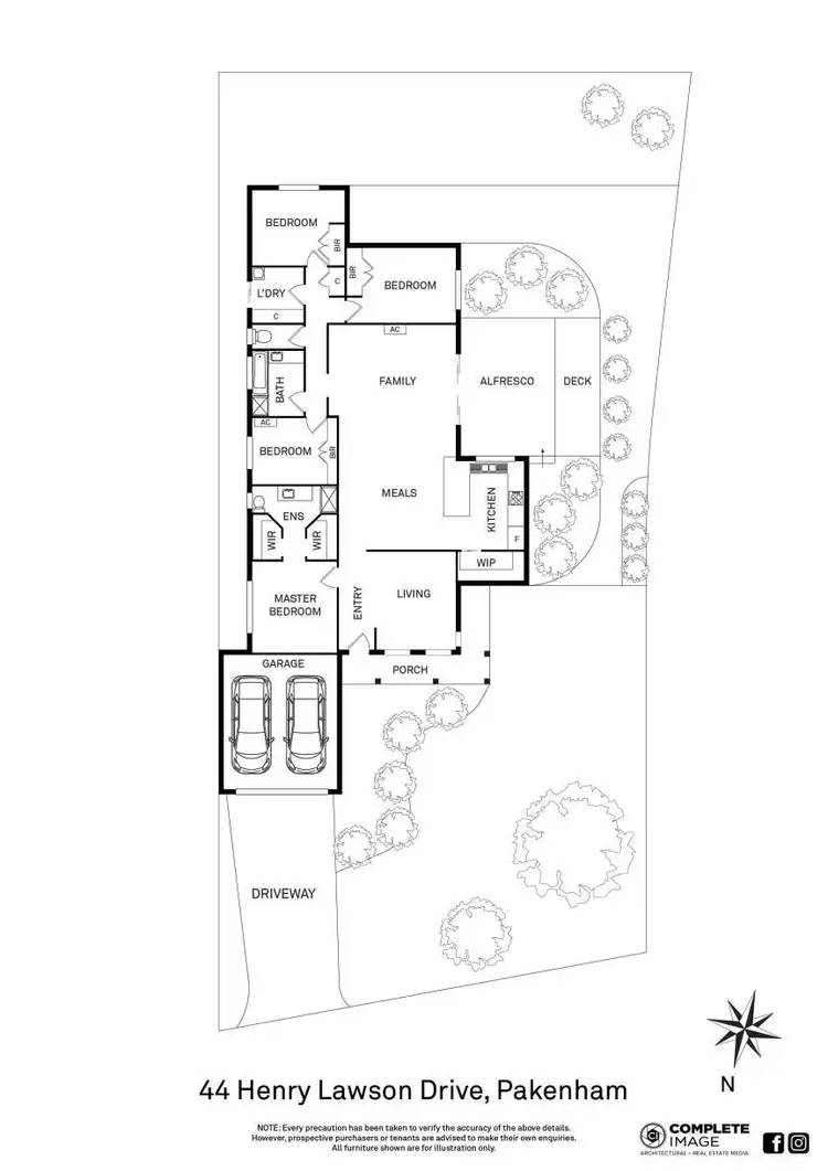 Floorplan of Homely house listing, 44 Henry Lawson Drive, Pakenham VIC 3810
