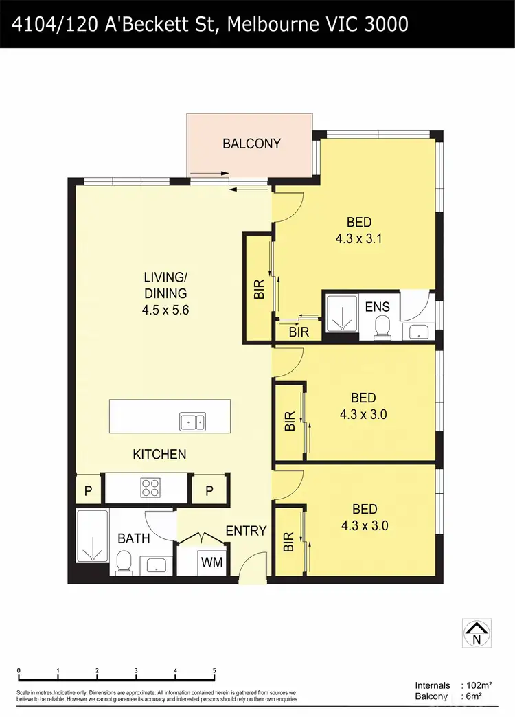 Floorplan of Homely apartment listing, 4104/120 A'beckett Street, Melbourne VIC 3000