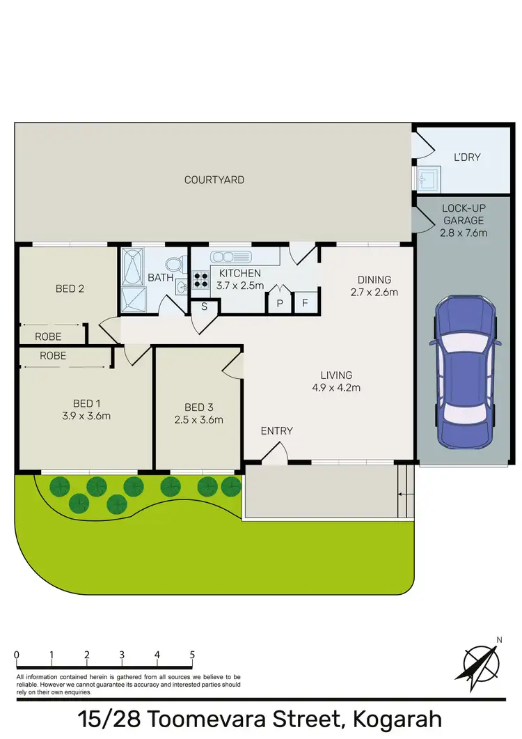 Floorplan of Homely villa listing, 15/28 Toomevara Street, Kogarah NSW 2217