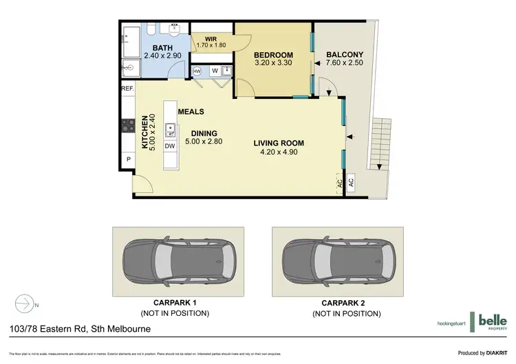 Floorplan of Homely unit listing, 103/78 Eastern Road, South Melbourne VIC 3205