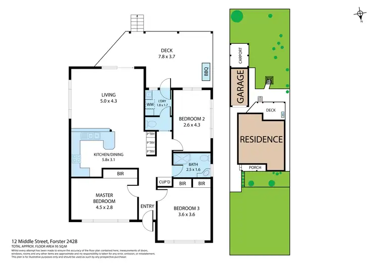 Floorplan of Homely house listing, 12 Middle Street, Forster NSW 2428
