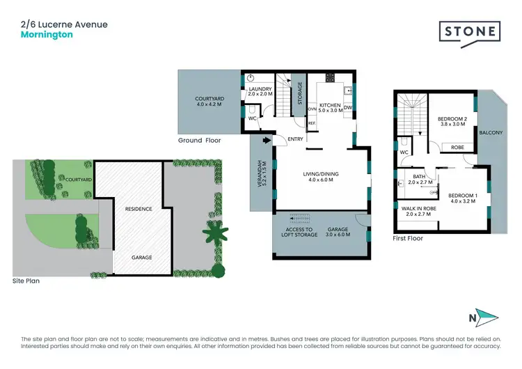 Floorplan of Homely terrace listing, 2/6 Lucerne Avenue, Mornington VIC 3931