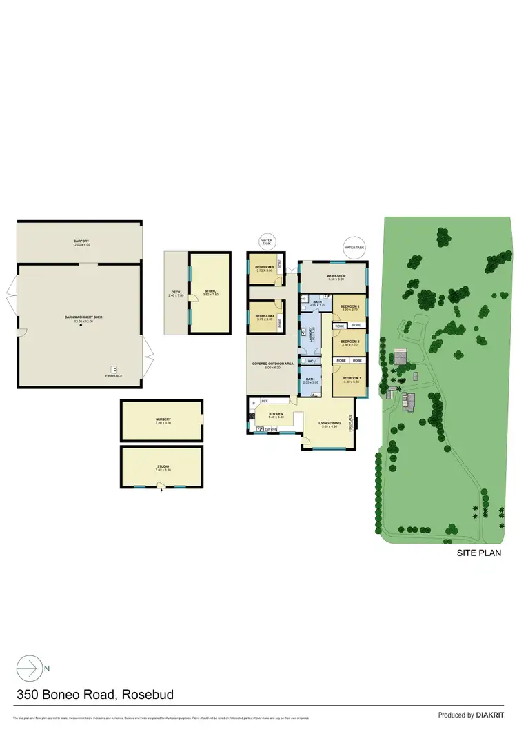 Floorplan of Homely rural property listing, 350 Boneo Road, Boneo VIC 3939