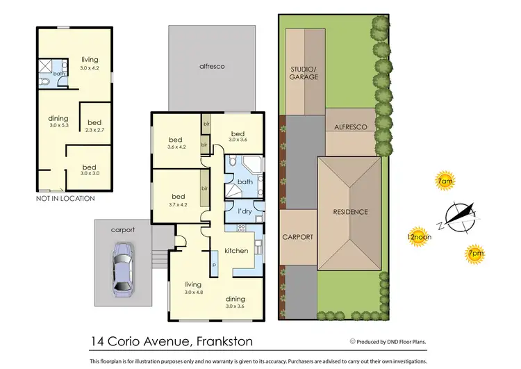 Floorplan of Homely house listing, 14 Corio Avenue, Frankston VIC 3199
