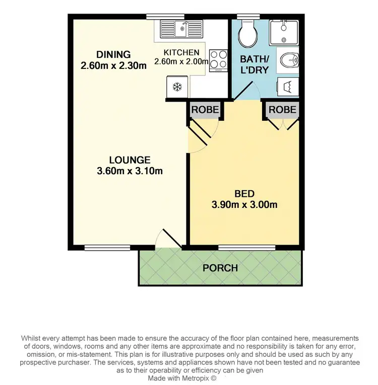 Floorplan of Homely apartment listing, 8/40 Cunningham Terrace, Daglish WA 6008
