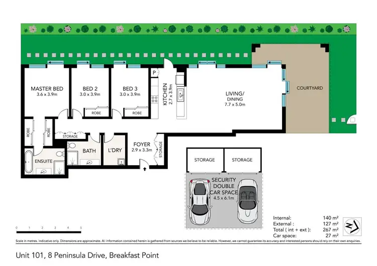 Floorplan of Homely apartment listing, 101/8 Peninsula Drive, Breakfast Point NSW 2137