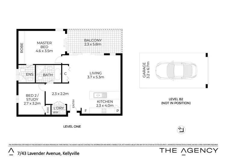 Floorplan of Homely apartment listing, 7/43 Lavender Avenue, Kellyville NSW 2155