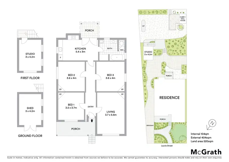 Floorplan of Homely house listing, 811 Laurie Street, Mount Pleasant VIC 3350
