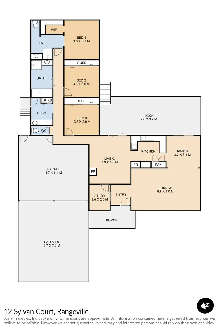 Floorplan of Homely house listing, 12 Sylvan Court, Rangeville QLD 4350